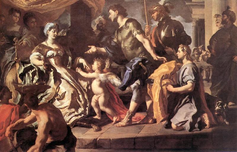 Francesco Solimena Dido Receiveng Aeneas and Cupid Disguised as Ascanius China oil painting art
